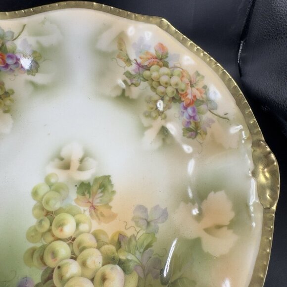 Royal Rudolstadt Prussia Porcelain Hand Painted Serving Dish Bowl Antique Marked - Picture 9 of 16